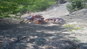 Tokat'ta minibüs uçuruma yuvarlandı: 2 yaralı