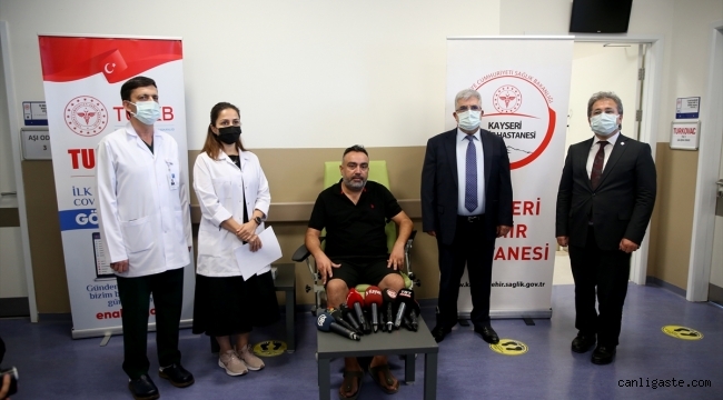 TURKOVAC aşısı, Kayseri'de gönüllülere uygulanmaya başlandı
