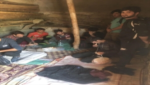 Van'da iki ahırda 42 düzensiz göçmen yakalandı