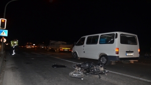 Aydın'da hafif ticari araçla çarpışan motosikletin sürücüsü öldü