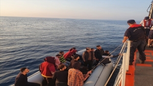 Aydın'da Türk kara sularına geri itilen 158 kişi kurtarıldı
