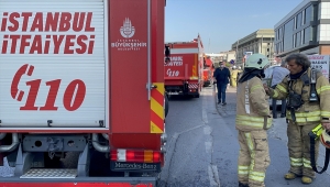 Başakşehir'de iş yerinde çıkan yangın söndürüldü