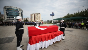 Bursa'da kazada hayatını kaybeden polis memuru için tören düzenlendi