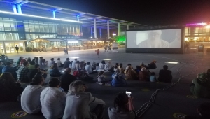 Bursa'da kısa film festivalinin yazlık sinema gösterimleri yapıldı