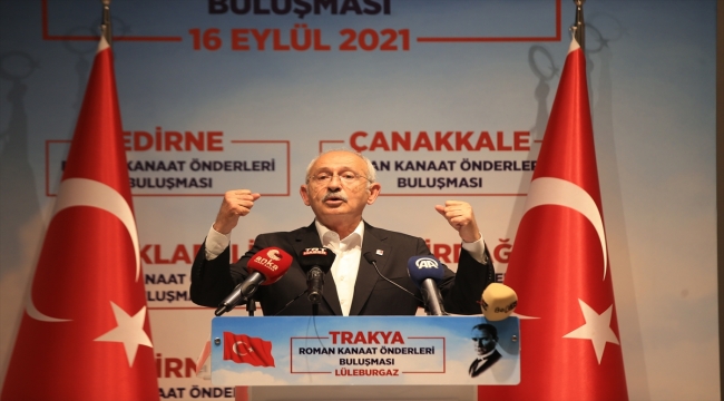 CHP Genel Başkanı Kılıçdaroğlu, "Roman Kanaat Önderleri Buluşması"nda konuştu: