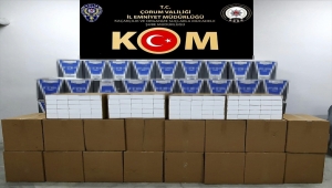 Çorum'da 1 milyon 30 bin makaron ele geçirildi