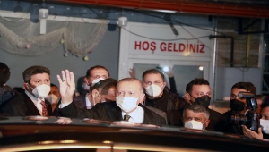 Cumhurbaşkanı Erdoğan memleketi Rize'nin Güneysu ilçesine geldi