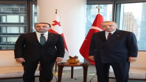Cumhurbaşkanı Erdoğan, New York'ta Gürcistan Başbakanı Garibaşvili'yi kabul etti.