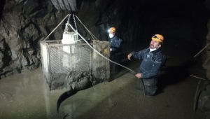 Erzurum'da tünelde sele kapılan işçiyi arama çalışmaları devam ediyor