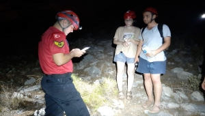 Fethiye'de yürüyüş yaparken kaybolan 2 tatilciyi jandarma ekipleri buldu