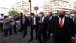 KKTC Cumhurbaşkanı Tatar ve Milli Savunma Bakanı Akar, "İzmir Airshow"u izledi 