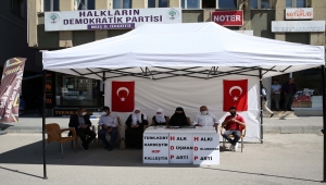 Muş'ta çocukları için HDP önünde eylem yapan aile sayısı 10'a yükseldi