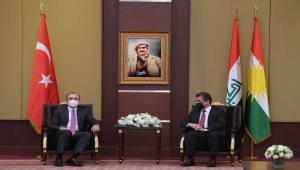 Ticaret Bakanı Muş, Erbil'de IKBY Başbakanı Barzani ile görüştü 