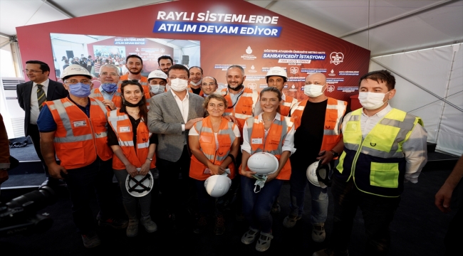 Ümraniye-Ataşehir-Göztepe Metro Hattı'nda tünel delme makinesi geçiş töreni