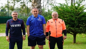 Abdullah Avcı, Rizespor'daki takım arkadaşlarıyla Trabzonspor'da buluştu