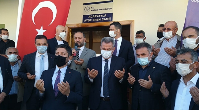 Adana'da orman yangınında zarar gören cami yeniden yapılıp ibadete açıldı