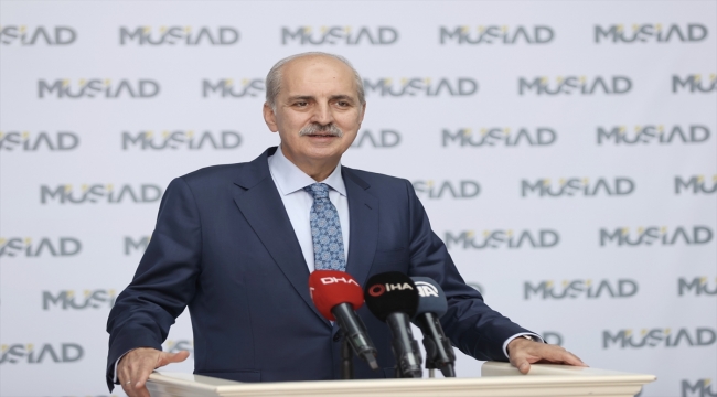 AK Parti Genel Başkanvekili Numan Kurtulmuş, MÜSİAD Genel Merkezi'ni ziyaretinde konuştu: 