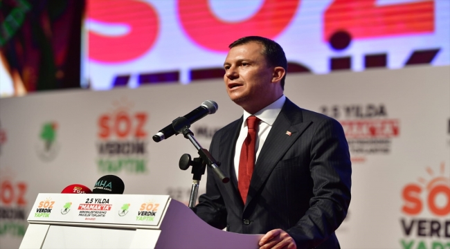 AK Parti'li Şahin, Mamak'ta hayata geçirilen projelerin tanıtımında konuştu: