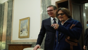 Amerikalı aktör Johnny Depp animasyon dizisinin tanıtımı için Sırbistan'da