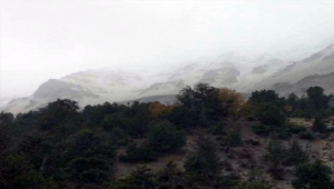 Antalya'nın yüksek kesimlerine kar yağdı 