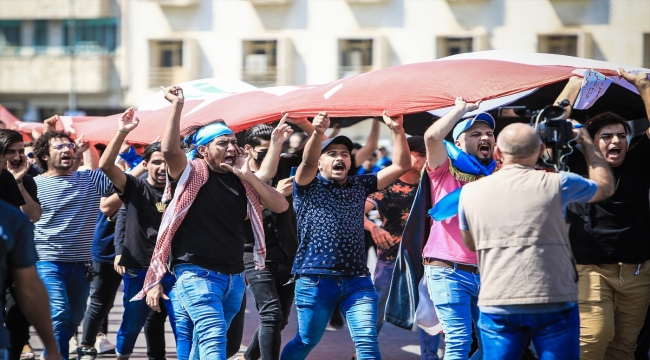 Bağdat'ta, "Ekim 2019 olaylarının" 2'nci yılında gösteriler düzenlendi