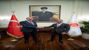 Bakan Gül, Türk yargı eğitim kuruluşları temsilcileri ve PAB Başkanı Pacheco ile görüştü