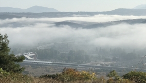 Bilecik'te yoğun sis etkili oldu