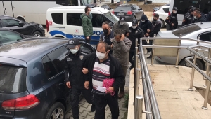 "Çekirge" operasyonunda Zonguldak'ta yakalanan şüphelilerden 26'sı adliyede