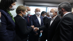 CHP Genel Başkanı Kılıçdaroğlu, Ağbaba'ya taziye ziyaretinde bulundu