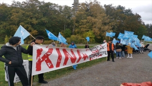 Çin'in Uygur Türklerine yönelik politikaları İsveç'te protesto edildi