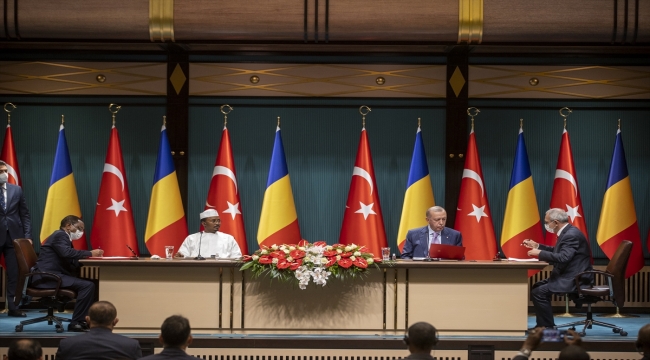 Cumhurbaşkanı Erdoğan Çad Geçiş Dönemi Devlet Başkanı Itno ile ortak basın toplantısında konuştu: