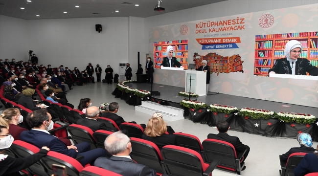 Emine Erdoğan, "Kütüphanesiz Okul Kalmayacak Projesi" Tanıtım Toplantısı'nda konuştu: