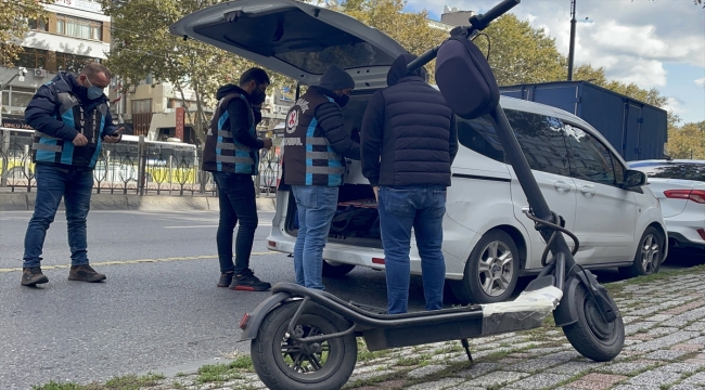 Fatih'te scooter sürücülerine yönelik uygulama yapıldı