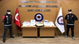 Hassas burun "Layka" kömür çuvalında 40 kilo 930 gram metamfetamin buldu