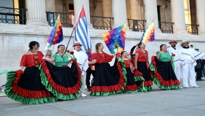 İngiltere'de sömürgecilik karşıtı gösteri düzenlendi