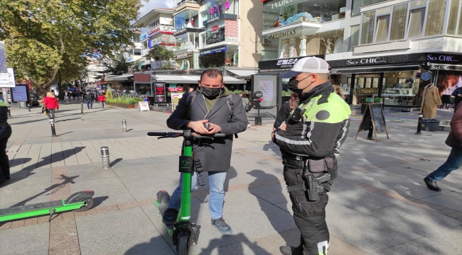 İstanbul'da elektrikli scooter kullanımına ilişkin denetim gerçekleştirildi