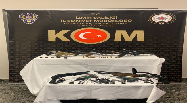 İzmir ve Manisa'daki silahlı kaçakçılığı operasyonunda 12 gözaltı