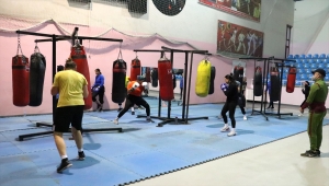 Kadın Boks Milli Takımı, Erzurum'da kampa girdi