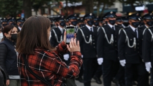 Kastamonu Polis Meslek Yüksekokulu öğrencilerinden mezuniyet yürüyüşü 