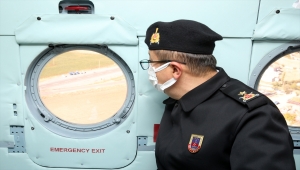 Kayseri'de jandarmadan 4 bin 94 kilometrelik yol ağında helikopter destekli trafik denetimi