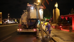 Kayseri'de yağmur suyu ızgaraları KASKİ tarafından temizlendi