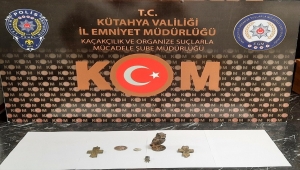 Kütahya'da tarihi eser kaçakçılığı yaptığı iddia edilen şüpheli yakalandı