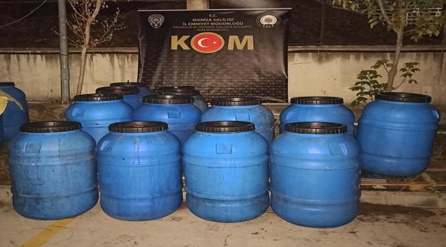 Manisa'da 3 bin 200 litre kaçak içki ele geçirildi