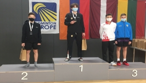 Milli badmintoncular Litvanya'da biri altın 4 madalya kazandı