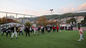 Muğla'da kadınlar "Kansere gol atıyoruz" etkinliğinde buluştu