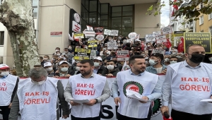 Sağlık çalışanlarından üçlü vardiya tepkisi 