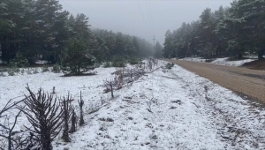 Sivas'ın yüksek kesimlerine kar yağdı