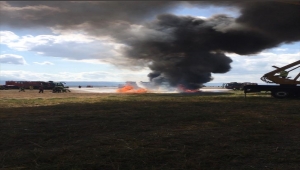  Süleyman Demirel Havalimanı'nda uçak kazası tatbikatı yapıldı