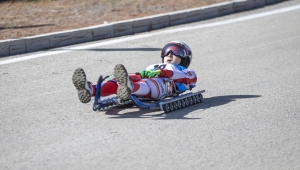 Tekerlekli Kızak Türkiye Şampiyonası, Erzurum'da devam ediyor