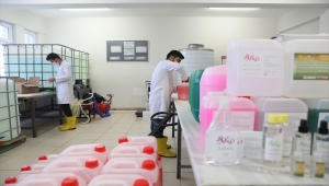 Tekirdağ'da "ŞKD" markasıyla temizlik malzemesi üreten liseden bir milyon liralık ciro